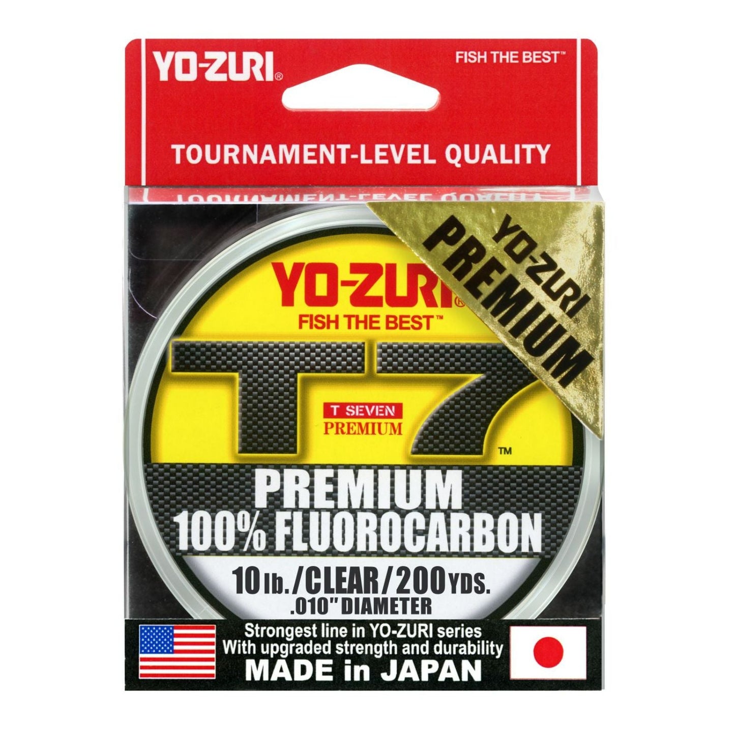 200YD 10LB Yo-Zuri T-7 Premium Fluorocarbon Spool