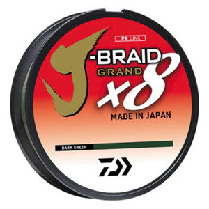 Daiwa J-Braid X8 Grand Filler Spool Dark Green Mono 1.5lb