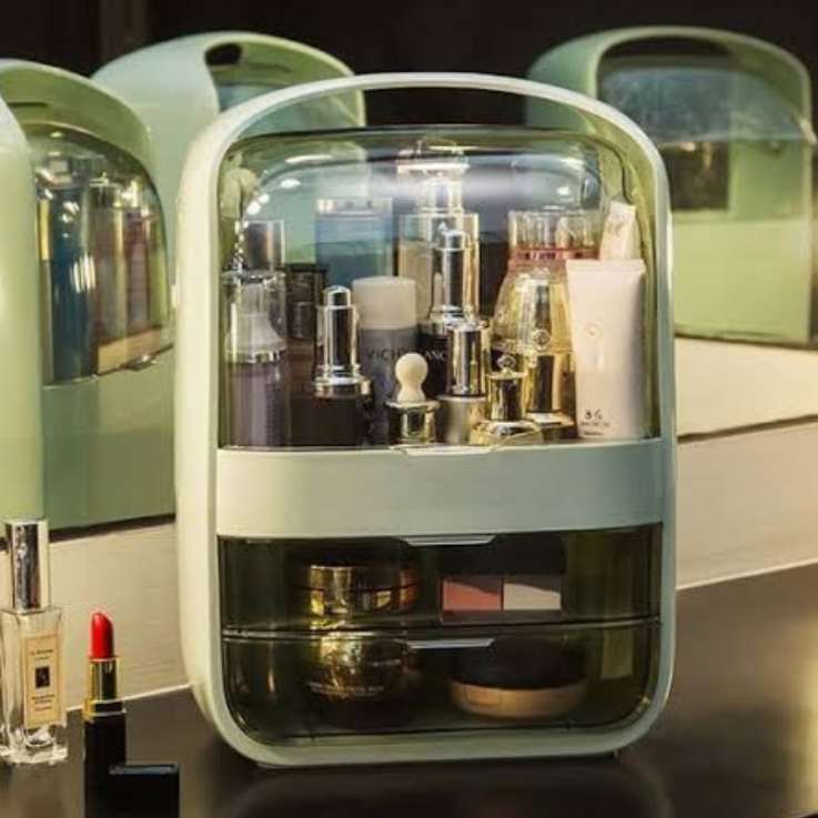 Portable Makeup Brush Drawer Organizer Box.