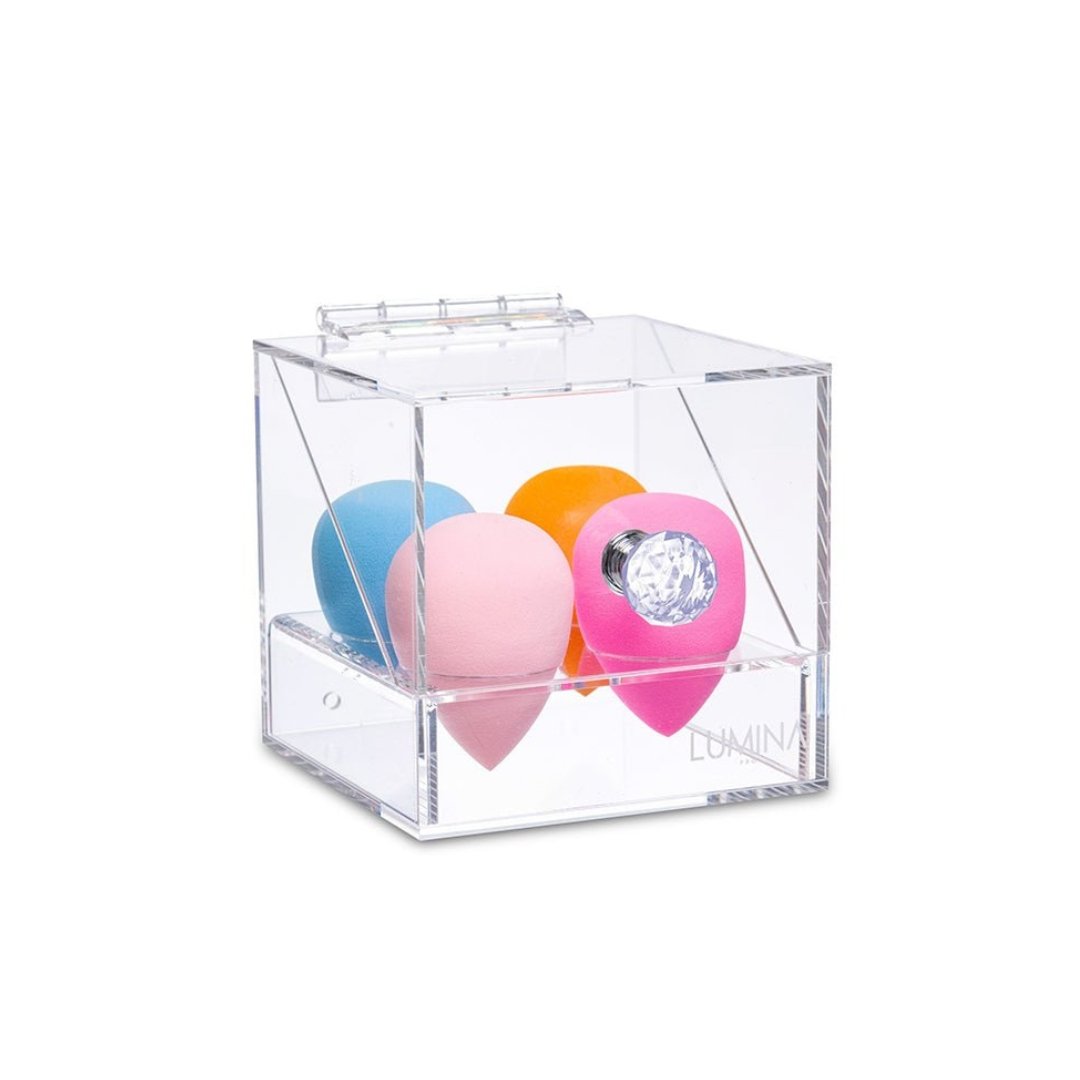 4 Slot Acrylic Beauty Sponge Holder