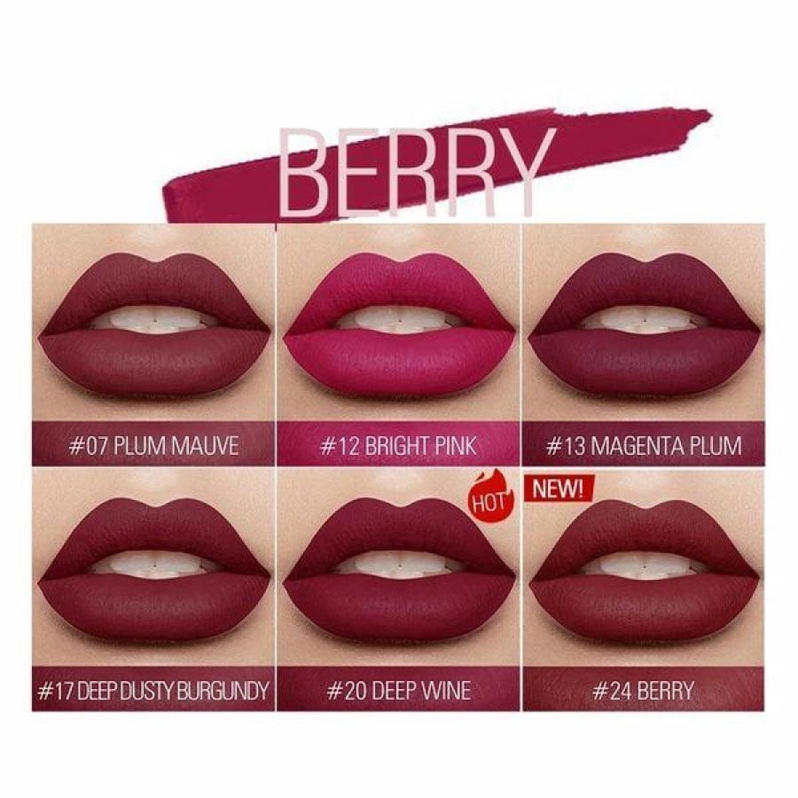 5pcs Random Color Liquid Matte Lipstick