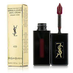 Yves Saint Laurent Rouge Pur Couture Vernis A Levres Vinyl Cream Creamy Stain - # 409 Burgundy Vibes --5.5ml/0.18oz By Yves Saint Laurent