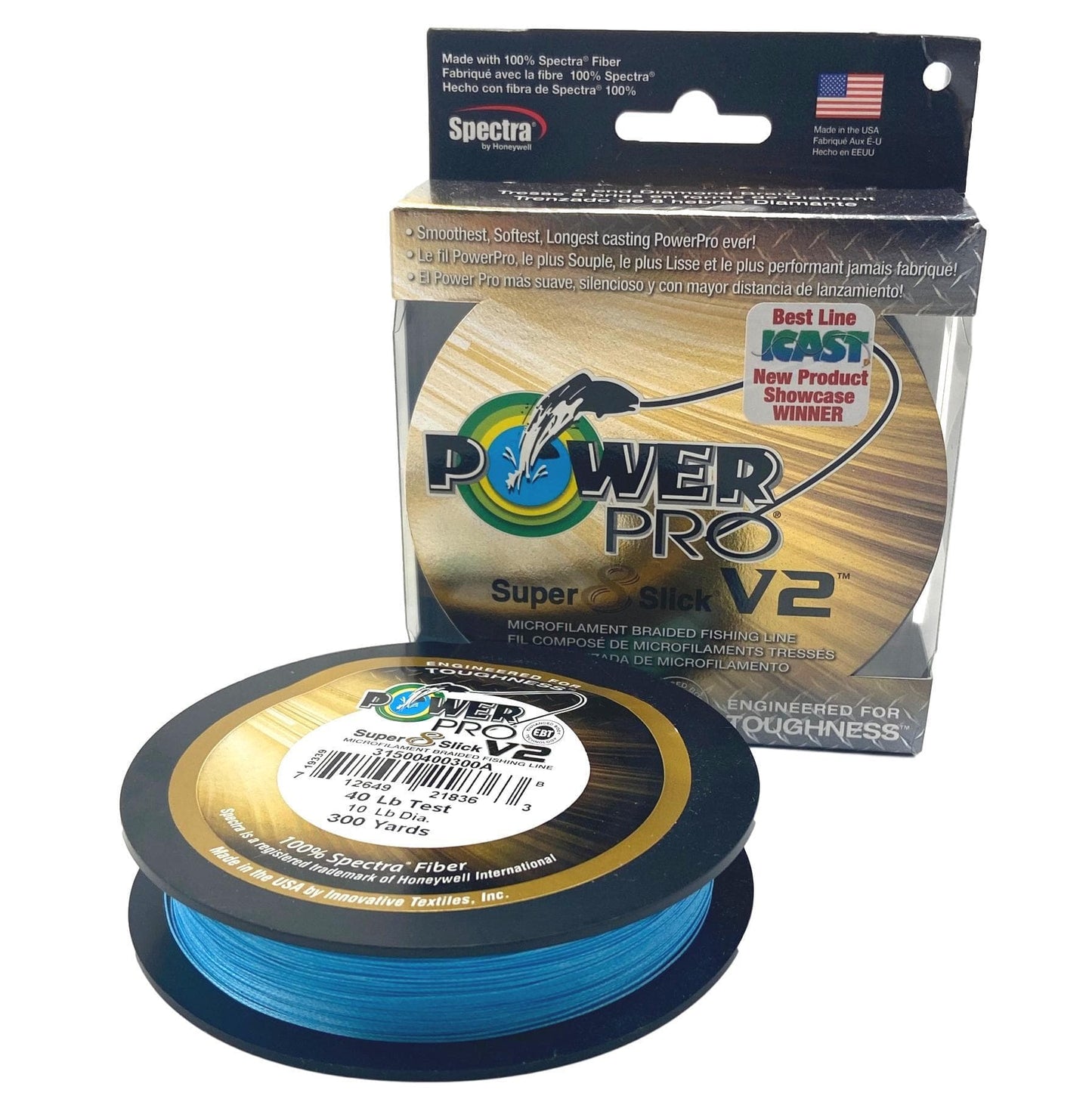 POWER PRO SUPER SLICK V2 30 LB BLUE 300 YARDS
