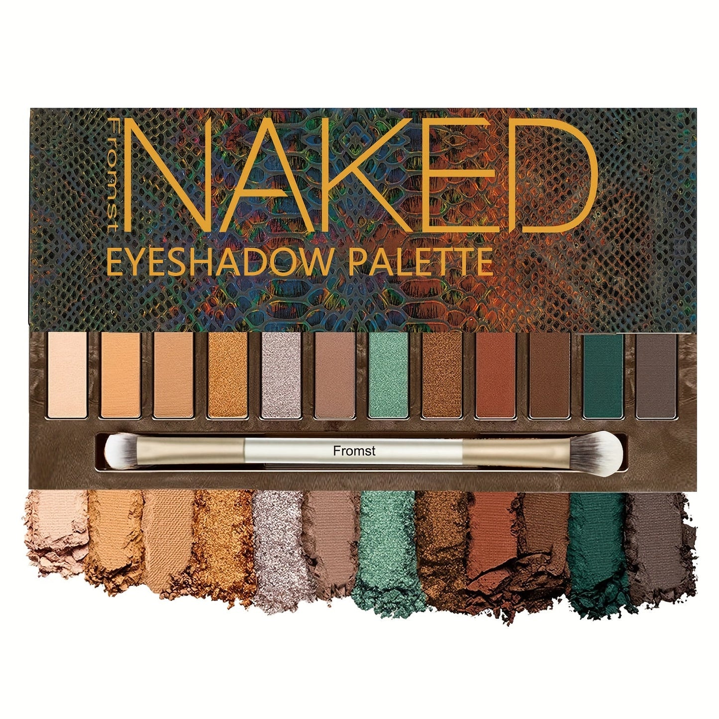 12-color Smoky Eyeshadow Palette - Blendable, Hypoallergenic, Earth Tones with Punk Gothic Style
