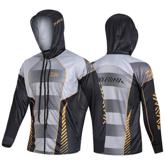 Quick Dry Anti-UV Daiwa Ice Silk Men's Fishing Hoodies