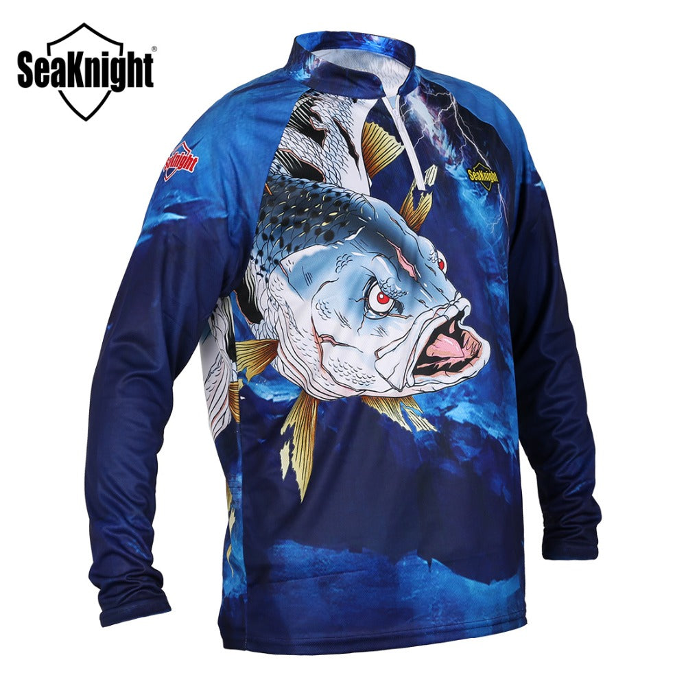Blue Long Sleeve SeaKnight Anti-UV Quick-Drying T Shirt