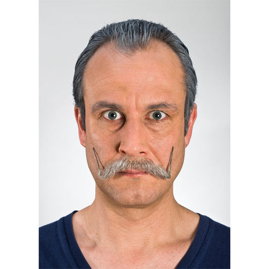 English Salt-N- Pepper Mustache