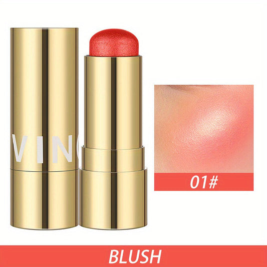 7-Color Multifunctional Highlight Blush Stick - Contouring & Brightening Makeup Stick for Cheek Rouge Color Base Cream Cosmetics
