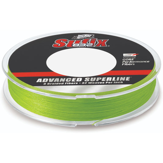 8LBS Neon Lime 300Yds Sufix Advanced Superline Braid