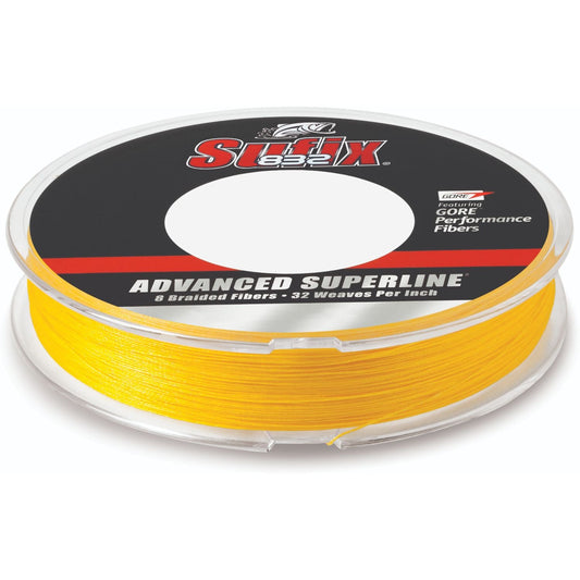 50LBS HiVis Yellow 300Yds Sufix Advanced Superline Braid