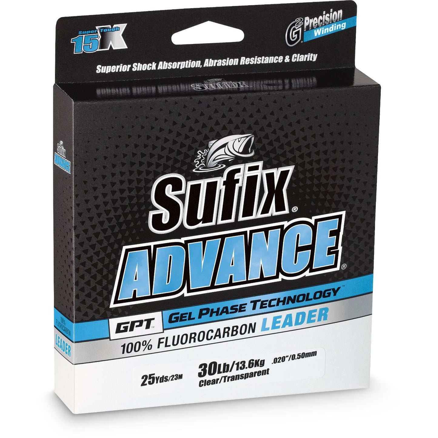 Clear 30LBS Sufix Advance Fluorocarbon Leader