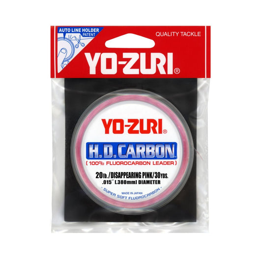 Pink 100YD 20LB Yo-Zuri HD Disappearing Fluorocarbon Material