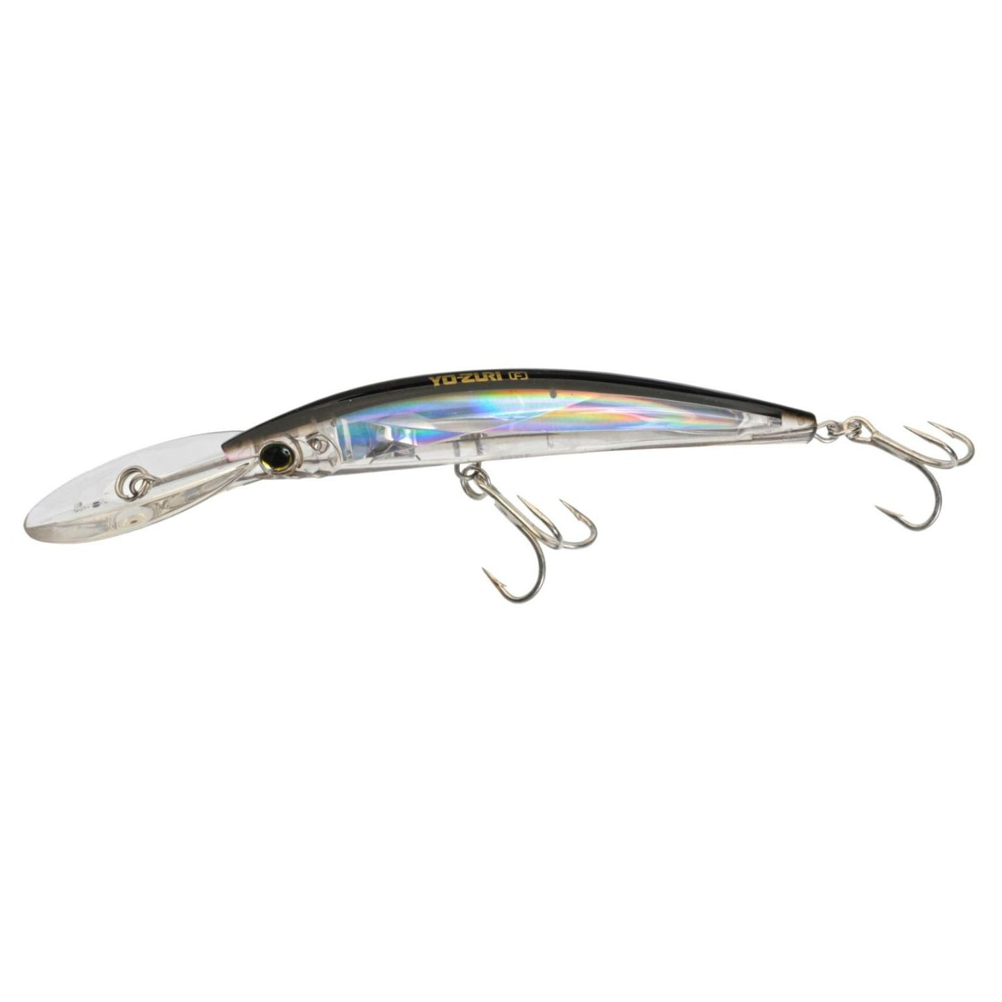 Silver Black 150mm 6inch Yo-Zuri Crystal 3D Minnow Deep Diver Lures