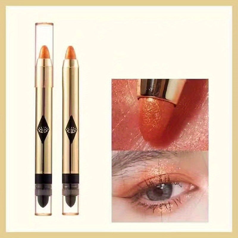 Double Ended Highlighting Pen - Easy to Apply Shimmer & Pearly Texture Eye Makeup Tool