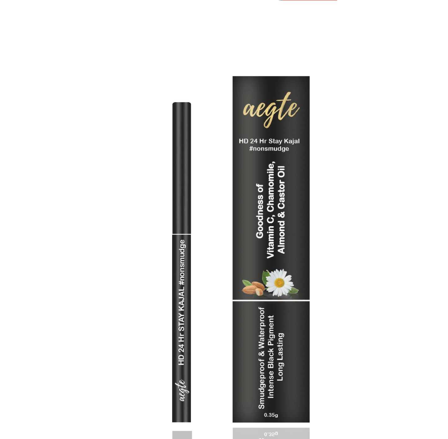 Aegte Nonsmudge HD 24hr Stay Kajal Jet black