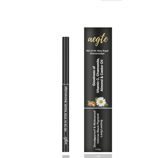 Aegte Nonsmudge HD 24hr Stay Kajal Jet black