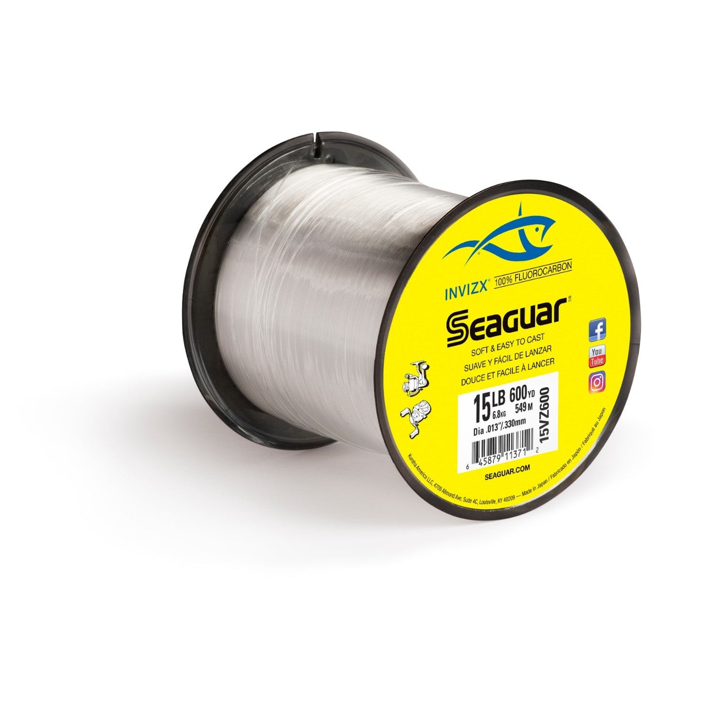 Seaguar InvizX 600 Flourocarbon Fishing Line