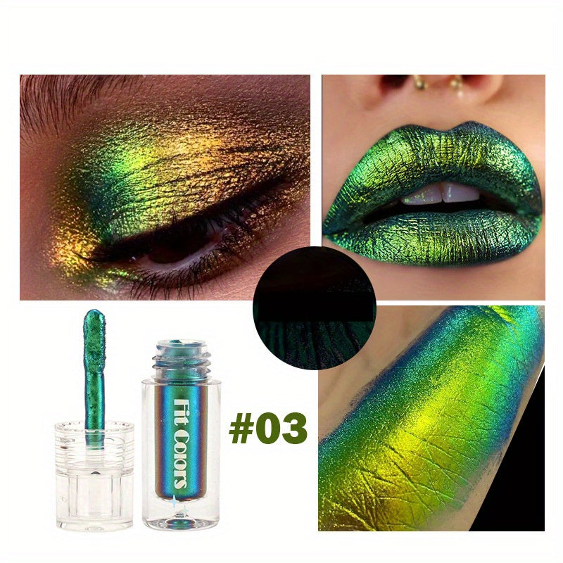 Glam Up Your Look with Chameleon Liquid Eyeshadow - Color Changing, Fast Drying & High Pigmented Polarized Eye Makeup Tool