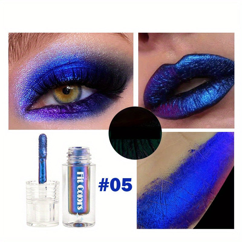 Glam Up Your Look with Chameleon Liquid Eyeshadow - Color Changing, Fast Drying & High Pigmented Polarized Eye Makeup Tool