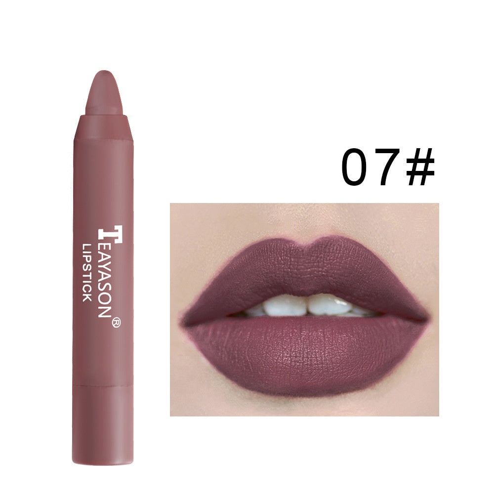 Dusty Rose Cameo Brown Matte Velvet Lipstick: Moisturizing, Color Rendering, Easy Lip Swivel!