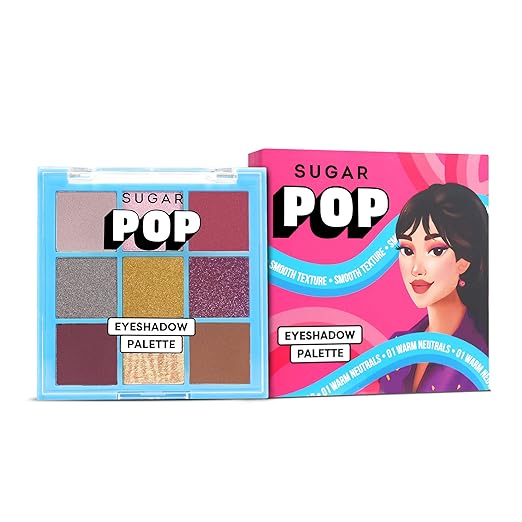 Sugar Pop Eyeshadow Palette Warm Neutrals 9 in 1 palette - 10 gms