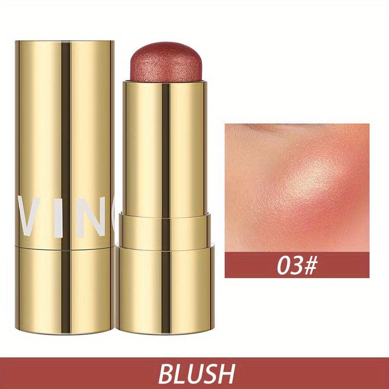 7-Color Multifunctional Highlight Blush Stick - Contouring & Brightening Makeup Stick for Cheek Rouge Color Base Cream Cosmetics