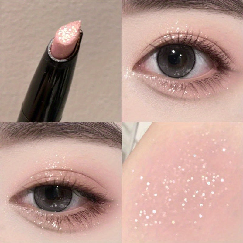 Glam Up Your Look with 6 Colors Highlighter Stick - Shimmer Sheer Finish, Diamond Shiny Eyeliner & Pearly Sparkling Brightening!