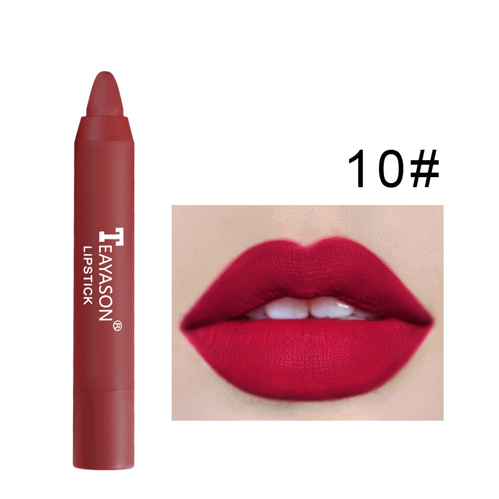Dusty Rose Cameo Brown Matte Velvet Lipstick: Moisturizing, Color Rendering, Easy Lip Swivel!