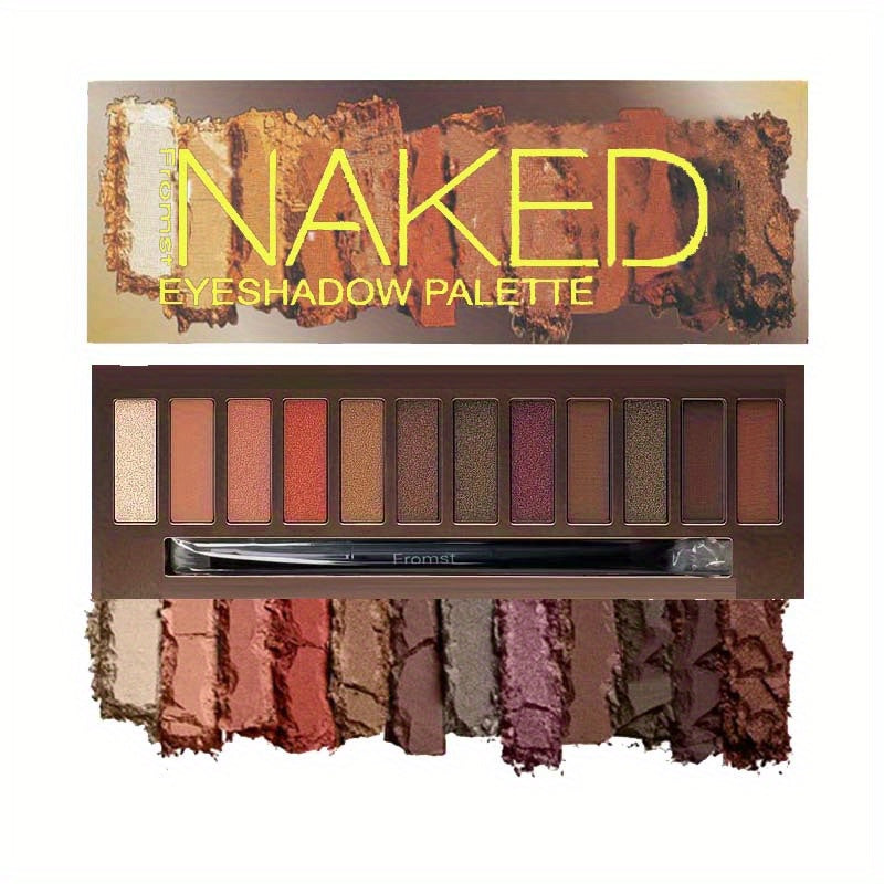 12-color Smoky Eyeshadow Palette - Blendable, Hypoallergenic, Earth Tones with Punk Gothic Style