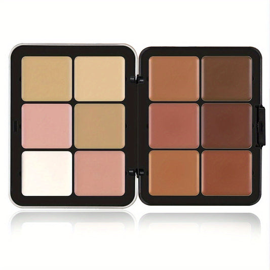 12 Color Concealer Palette - Long-Lasting Full Coverage Foundation and Correcting Cream for Flawless Skin