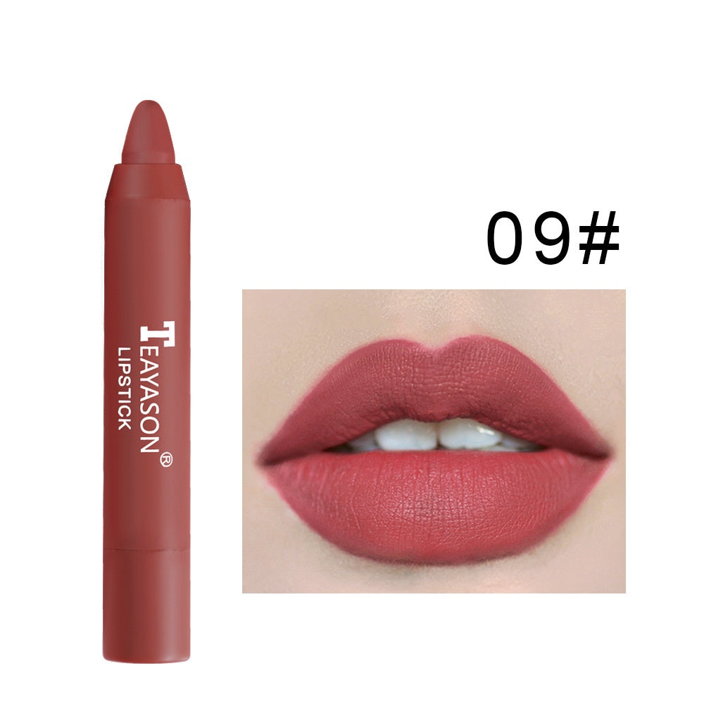 Dusty Rose Cameo Brown Matte Velvet Lipstick: Moisturizing, Color Rendering, Easy Lip Swivel!