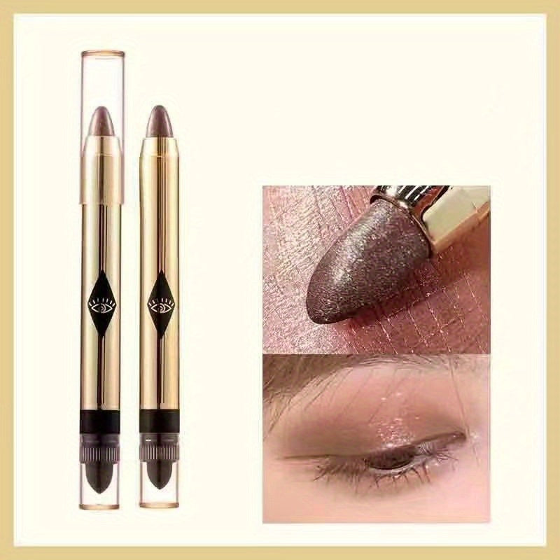Double Ended Highlighting Pen - Easy to Apply Shimmer & Pearly Texture Eye Makeup Tool
