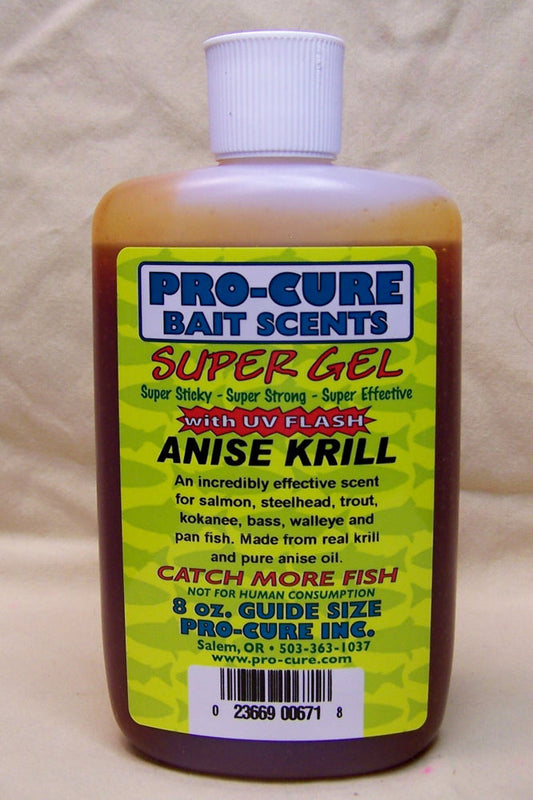 Pro-Cure Super Gel High Performance 8 Ounce Bait Scents & Uv Flash