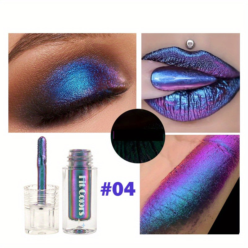 Glam Up Your Look with Chameleon Liquid Eyeshadow - Color Changing, Fast Drying & High Pigmented Polarized Eye Makeup Tool