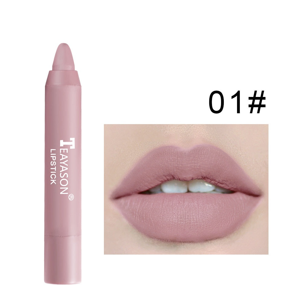 Dusty Rose Cameo Brown Matte Velvet Lipstick: Moisturizing, Color Rendering, Easy Lip Swivel!