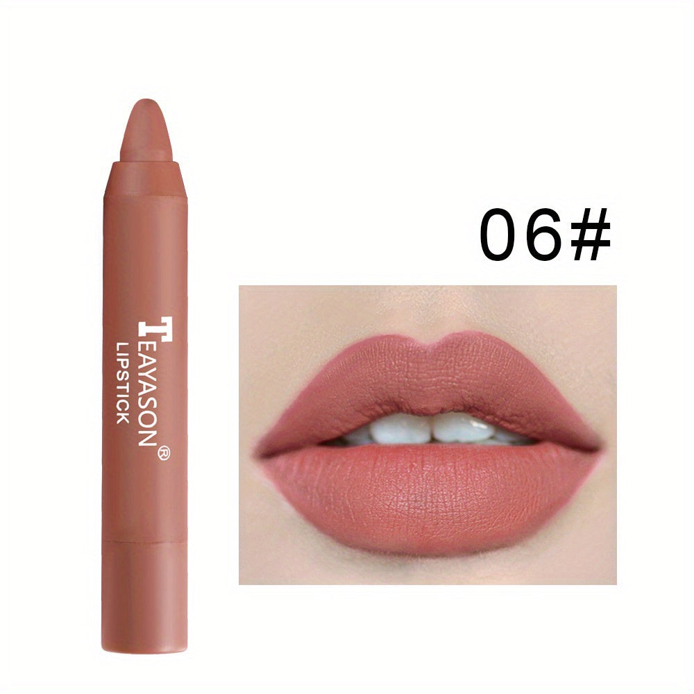 Dusty Rose Cameo Brown Matte Velvet Lipstick: Moisturizing, Color Rendering, Easy Lip Swivel!