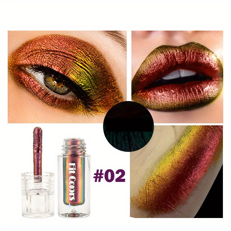 Glam Up Your Look with Chameleon Liquid Eyeshadow - Color Changing, Fast Drying & High Pigmented Polarized Eye Makeup Tool