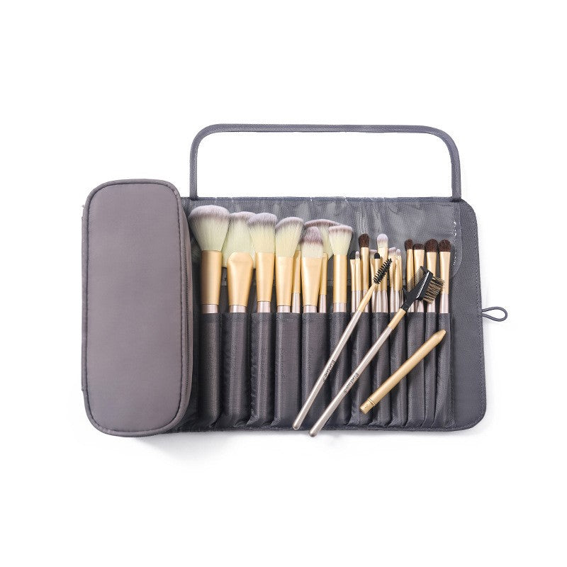 Portable Makeup Brush Bag - Organize Your Cosmetics and Travel in Style (Black)
