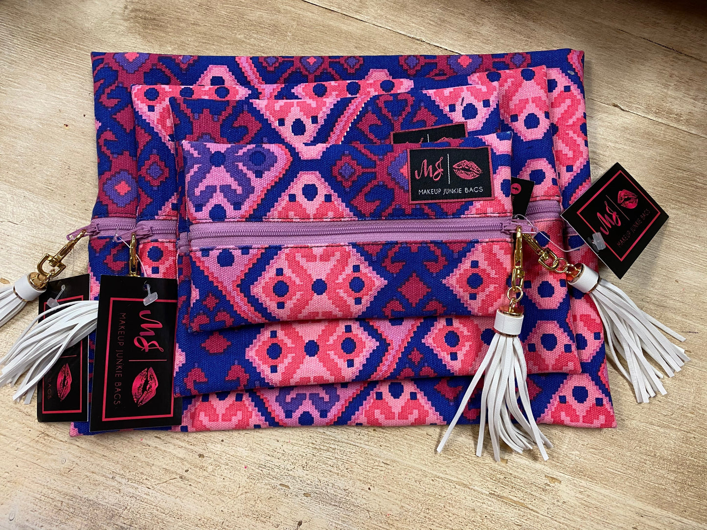 Diamond Makeup Junkie Bags