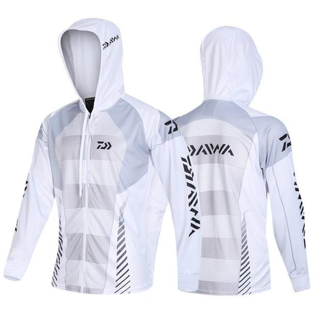 Quick Dry Anti-UV Daiwa Ice Silk Men's Fishing Hoodies