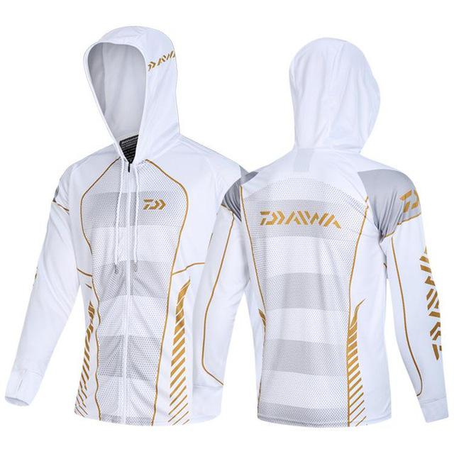 Quick Dry Anti-UV Daiwa Ice Silk Men's Fishing Hoodies