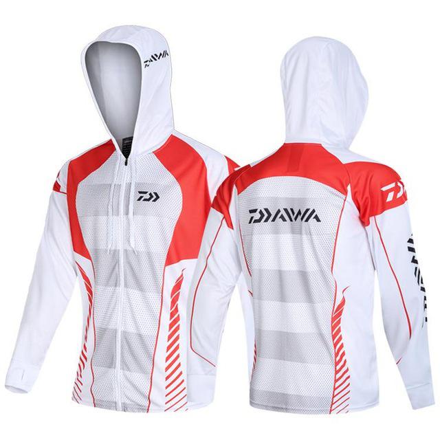 Quick Dry Anti-UV Daiwa Ice Silk Men's Fishing Hoodies