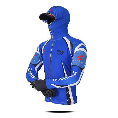 Quick Dry Anti-UV Daiwa Ice Silk Men's Fishing Hoodies