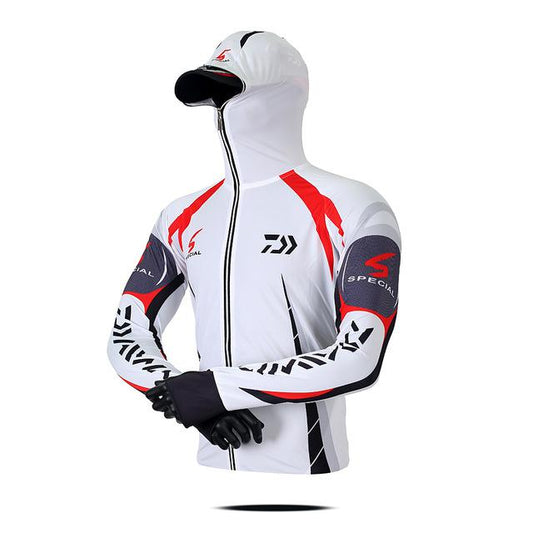 Quick Dry Anti-UV Daiwa Ice Silk Men's Fishing Hoodies