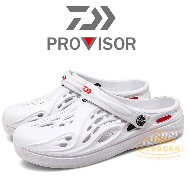 2022 New Fishing Slippers Summer Beach Men Sandals Rubber Flat Breathable Shoes Outdoor Fishing Shoes Fishing Sandals