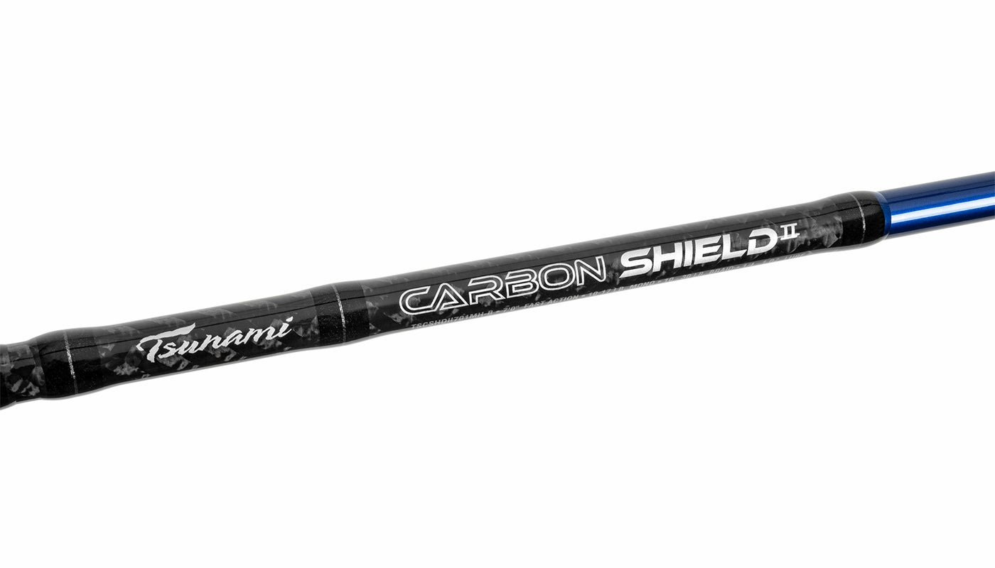 TSUNAMI CARBON SHIELD II INSHORE BLUE SPINNING ROD