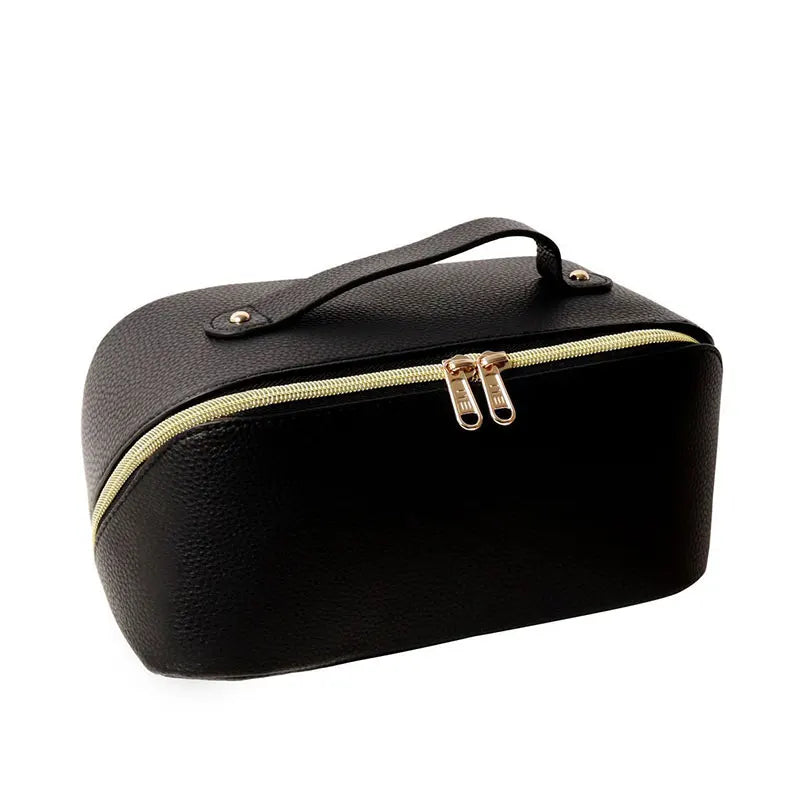 Custom Monogrammed Leather Makeup Bag