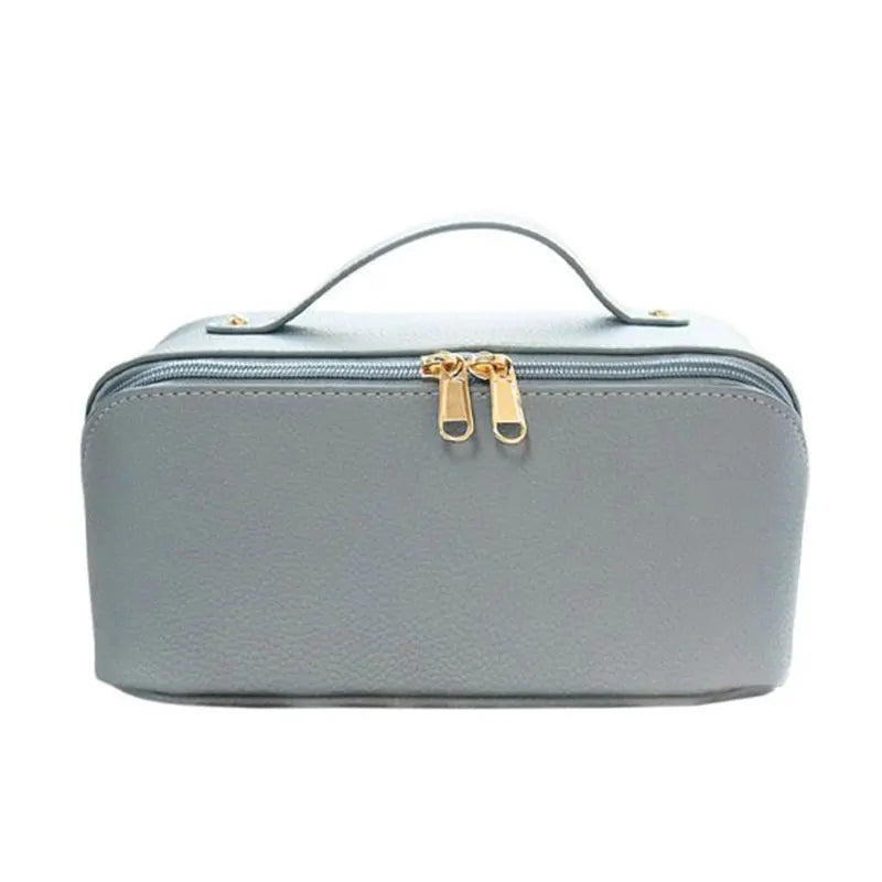 Custom Monogrammed Leather Makeup Bag